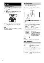 Предварительный просмотр 6 страницы Sony CMT-EP313 - Micro Hi Fi Component System Operating Instructions Manual