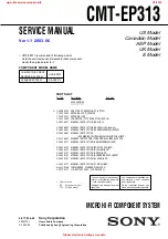 Sony CMT-EP313 - Micro Hi Fi Component System Service Manual preview