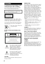 Предварительный просмотр 2 страницы Sony CMT-EP50 Operating Instructions Manual