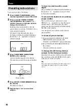 Preview for 10 page of Sony CMT-EP50 Operating Instructions Manual