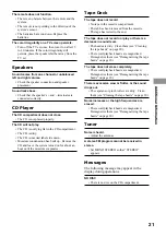 Preview for 21 page of Sony CMT-EP50 Operating Instructions Manual