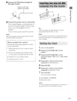 Предварительный просмотр 7 страницы Sony CMT-EP707  (CMTEP707) Operating Instructions Manual