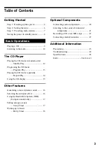 Предварительный просмотр 3 страницы Sony CMT-EX1 - Micro Hi Fi Component System Operating Instructions Manual