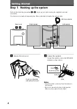 Предварительный просмотр 4 страницы Sony CMT-EX1 - Micro Hi Fi Component System Operating Instructions Manual