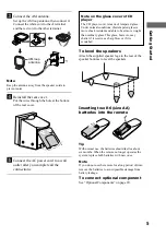 Preview for 5 page of Sony CMT-EX1 - Micro Hi Fi Component System Operating Instructions Manual