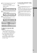 Preview for 11 page of Sony CMT-EX1 - Micro Hi Fi Component System Operating Instructions Manual