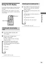 Предварительный просмотр 15 страницы Sony CMT-EX1 - Micro Hi Fi Component System Operating Instructions Manual