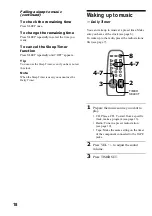 Предварительный просмотр 18 страницы Sony CMT-EX1 - Micro Hi Fi Component System Operating Instructions Manual