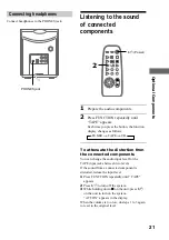 Предварительный просмотр 21 страницы Sony CMT-EX1 - Micro Hi Fi Component System Operating Instructions Manual