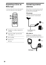 Предварительный просмотр 22 страницы Sony CMT-EX1 - Micro Hi Fi Component System Operating Instructions Manual