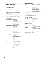 Предварительный просмотр 26 страницы Sony CMT-EX1 - Micro Hi Fi Component System Operating Instructions Manual