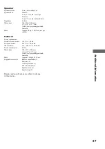 Предварительный просмотр 27 страницы Sony CMT-EX1 - Micro Hi Fi Component System Operating Instructions Manual