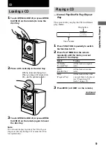 Предварительный просмотр 9 страницы Sony CMT-EX100 Operating Instructions Manual