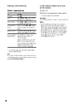 Preview for 10 page of Sony CMT-EX100 Operating Instructions Manual