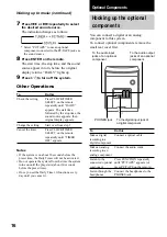 Предварительный просмотр 16 страницы Sony CMT-EX100 Operating Instructions Manual