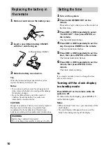 Предварительный просмотр 10 страницы Sony CMT-EX200 - Micro Hi Fi Component System Operating Instructions Manual