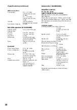 Предварительный просмотр 22 страницы Sony CMT-EX200 - Micro Hi Fi Component System Operating Instructions Manual