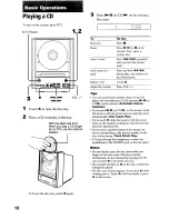 Preview for 10 page of Sony CMT-EX22 - Micro Hi Fi Component System Operating Instructions Manual