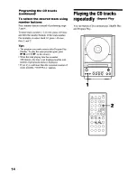 Preview for 14 page of Sony CMT-EX22 - Micro Hi Fi Component System Operating Instructions Manual