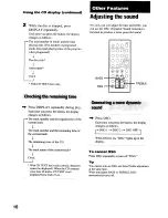 Предварительный просмотр 16 страницы Sony CMT-EX22 - Micro Hi Fi Component System Operating Instructions Manual