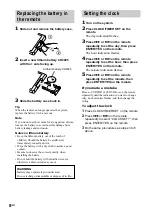 Preview for 8 page of Sony CMT-EX5 - Micro Hi Fi Component System Operating Instructions Manual