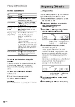 Preview for 10 page of Sony CMT-EX5 - Micro Hi Fi Component System Operating Instructions Manual