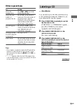 Preview for 11 page of Sony CMT-EX5 - Micro Hi Fi Component System Operating Instructions Manual