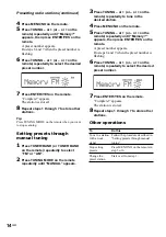 Preview for 14 page of Sony CMT-EX5 - Micro Hi Fi Component System Operating Instructions Manual