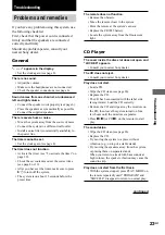 Preview for 23 page of Sony CMT-EX5 - Micro Hi Fi Component System Operating Instructions Manual