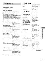 Preview for 27 page of Sony CMT-EX5 - Micro Hi Fi Component System Operating Instructions Manual