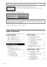 Preview for 2 page of Sony CMT-F3MD Operating Instructions Manual