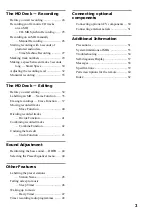 Preview for 3 page of Sony CMT-F3MD Operating Instructions Manual