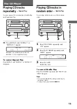 Preview for 15 page of Sony CMT-F3MD Operating Instructions Manual