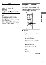 Preview for 17 page of Sony CMT-F3MD Operating Instructions Manual