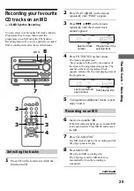 Preview for 25 page of Sony CMT-F3MD Operating Instructions Manual