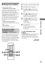 Preview for 29 page of Sony CMT-F3MD Operating Instructions Manual