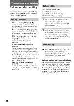 Preview for 34 page of Sony CMT-F3MD Operating Instructions Manual