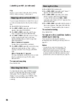 Preview for 36 page of Sony CMT-F3MD Operating Instructions Manual