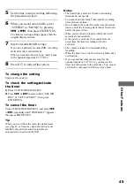 Preview for 49 page of Sony CMT-F3MD Operating Instructions Manual