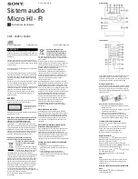 Sony CMT-FX200 (Romanian) Instrucțiuni De Utilizare preview
