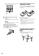 Предварительный просмотр 18 страницы Sony CMT-G2BNIP Operating Instructions Manual