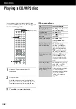 Предварительный просмотр 28 страницы Sony CMT-G2BNIP Operating Instructions Manual