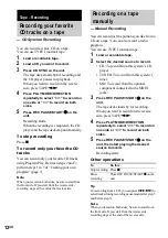 Preview for 12 page of Sony CMT-GP5 - Micro Hi Fi Component System Operating Instructions Manual