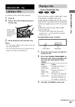 Preview for 9 page of Sony CMT-GP6V Operating Instructions Manual