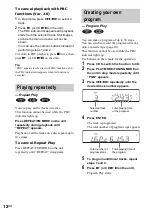 Preview for 12 page of Sony CMT-GP6V Operating Instructions Manual