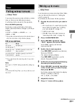 Preview for 21 page of Sony CMT-GP6V Operating Instructions Manual