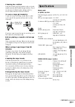 Preview for 31 page of Sony CMT-GP6V Operating Instructions Manual