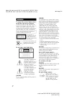 Предварительный просмотр 2 страницы Sony CMT-GPX5 Operating Instructions Manual