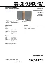 Preview for 73 page of Sony CMT-GPX6 - Micro Hifi Component System Service Manual