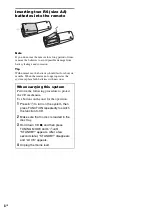 Preview for 8 page of Sony CMT-GPX9DAB Operating Instructions Manual
